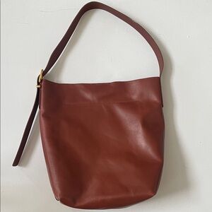 Madewell Rich Brown Leather Shoulder Bag